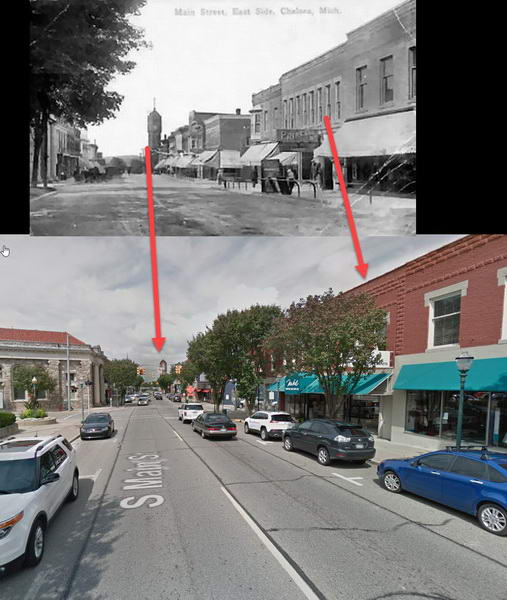 Princess Theatre - Old Photo Compared To Current Street View